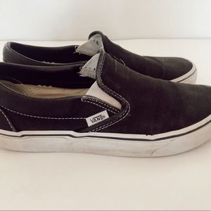 Black slip on vans